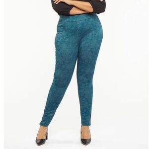 NYDJ Mika Modern Legging Pants Teal Green Women’s Size 8